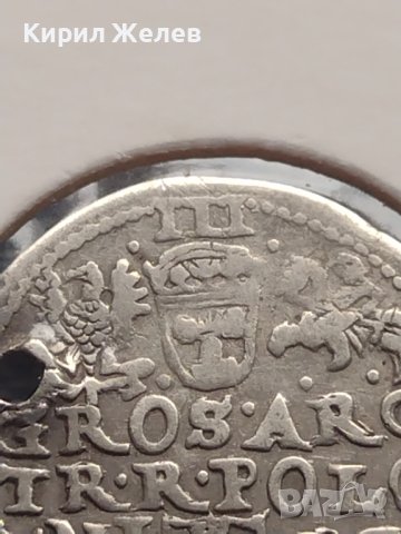 Сребърна монета 3 гроша 1596г. Сигизмунд трети ПОЛША 28453, снимка 11 - Нумизматика и бонистика - 42999849