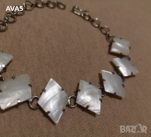 Нова седефена гривна с верижка , снимка 3 - Гривни - 36694419