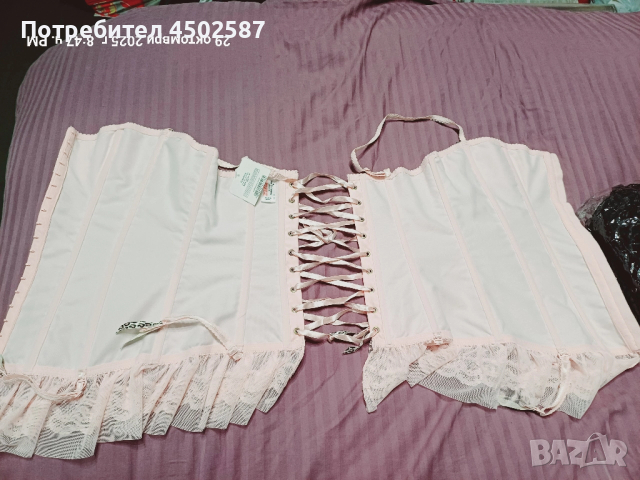 Розов корсет, снимка 2 - Корсети, бюстиета, топове - 52697120