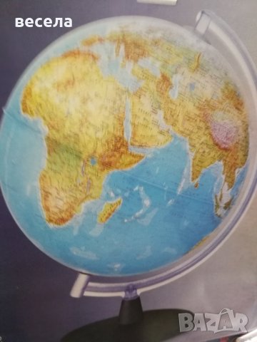 Глобус, карта на света 