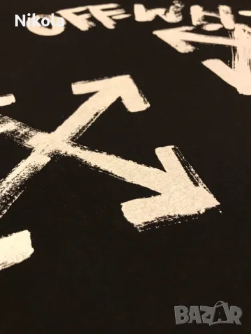 OFF-WHITE™ PAINT SCRIPT SKATE тениска, размер: S, снимка 10 - Тениски - 48678313