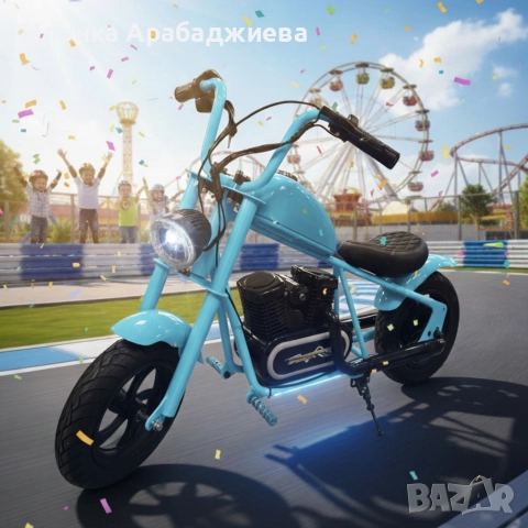 Електрически мини скутер C12B Harley baby, снимка 4 - Други - 52816593