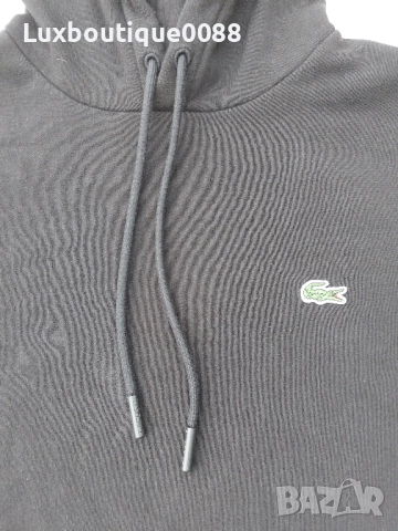 Използвано в отлично състояние горнище с качулка Lacoste M, снимка 4 - Спортни дрехи, екипи - 52059597