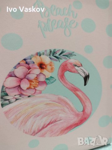 пано с фламинго, снимка 3 - Декорация за дома - 37336677