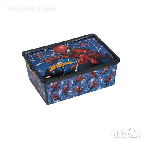Кутия за играчки Mercado Trade, За момчета, Спайдермен, 10л., Син