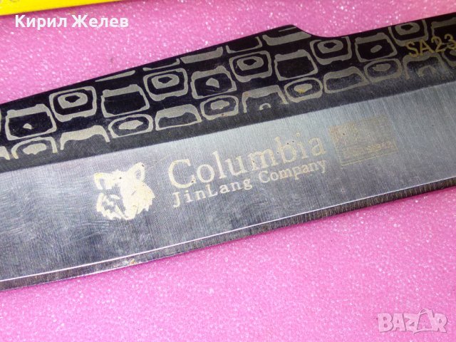 Columbia JinLang Company USA SABER SA23 КРАСИВ СТИЛЕН МАРКОВ ЗДРАВ ЛОВЕН НОЖ с КАНИЯ 26269, снимка 4 - Ножове - 44009791