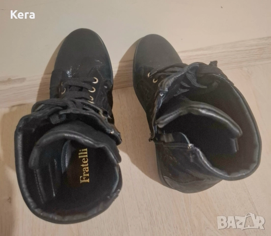 Боти с вътрешна платформа, снимка 5 - Дамски боти - 52935365