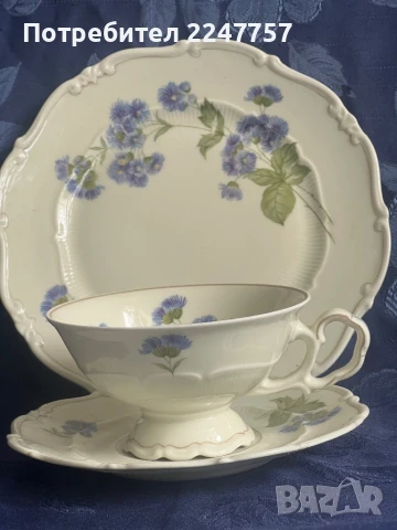 Троен сет порцелан Weimar 1924г, снимка 6 - Антикварни и старинни предмети - 51207603