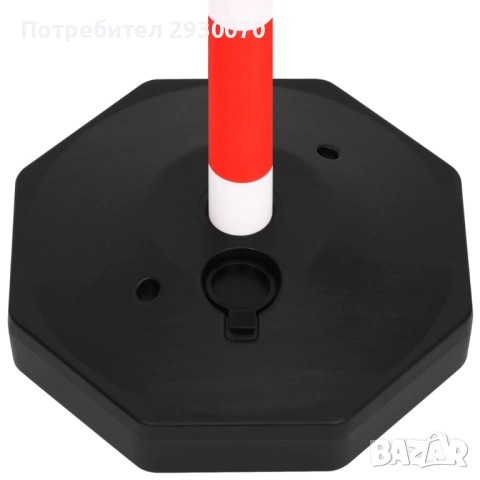 Комплект от 10 стойки и 25-метрова пластмасова верига, ASED, снимка 5 - Друго търговско оборудване - 52432221