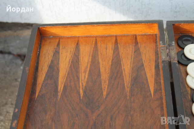 Дървена кутия табла, снимка 5 - Шах и табла - 35631220