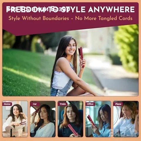 Нова Мини преса за коса и маша Компактен и ефективен дизайн USB уред, снимка 2 - Преси за коса - 48682532