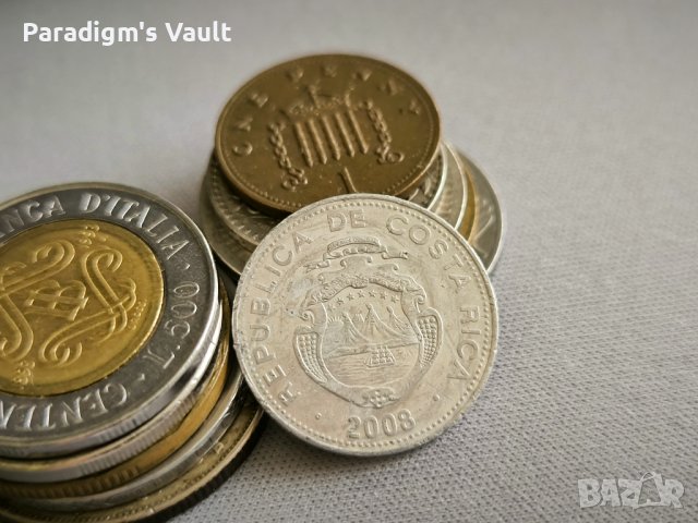 Монета - Коста Рика - 5 колона | 2008г., снимка 2 - Нумизматика и бонистика - 43687591