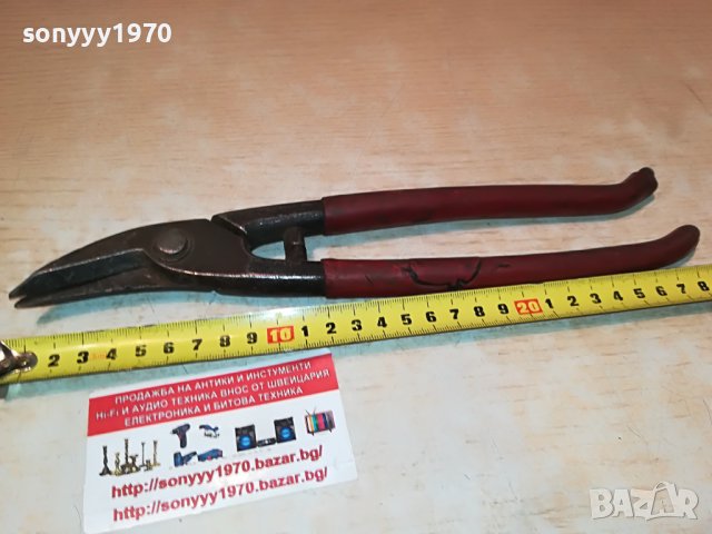 НОЖИЦА ЛАМАРИНА ЧЕРВЕНИ ДРЪЖКИ 2505221307, снимка 3 - Други инструменти - 36870484