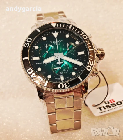 ЧИСТО НОВ TISSOT SEASTAR 1000 CHRONOGRAPH T120.417.11.091.01 часовник кутия 100% оригинал справка SN, снимка 10 - Мъжки - 44550533