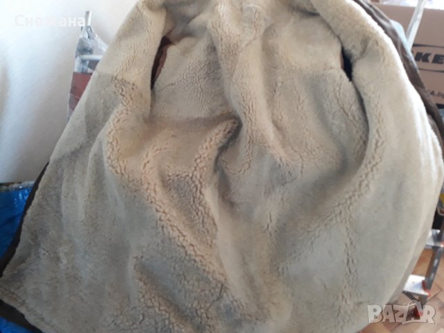 Мъжки кожух палто с подплата от дебела естествена кожа за ръст 176см, снимка 2 - Палта - 43460877