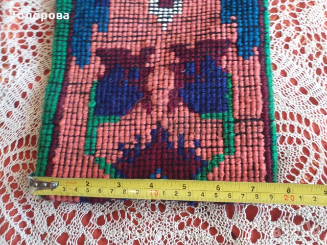 Автентична вълнена ръчнотъкана овчарска торбичка., снимка 4 - Антикварни и старинни предмети - 35557979