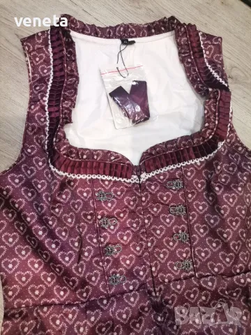 KOJOOIN Dirndl Дамска  традиционна рокля с дантелена престилка от 2 части. , снимка 6 - Рокли - 48370170