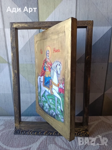 икона за юбилей кръстници , снимка 2 - Икони - 52549309