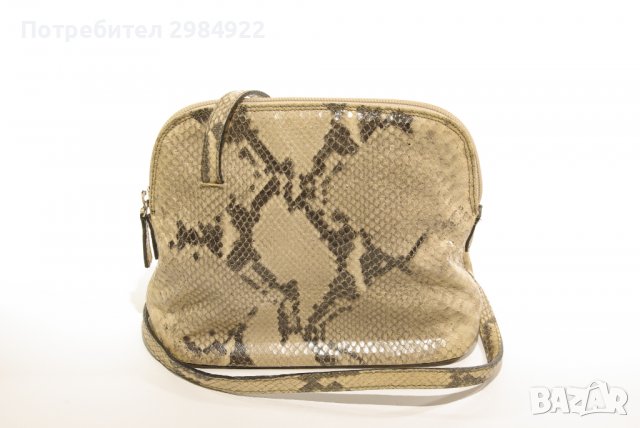Дамска чанта инстинска змийска кожа REAL LEATHER, снимка 2 - Чанти - 36835255
