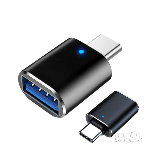 Type-C to USB3.0 OTG адаптер, снимка 1 - Кабели и адаптери - 44907684