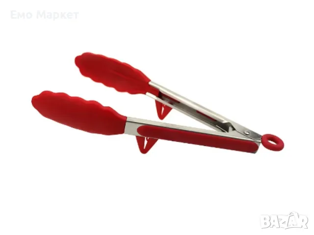 Щипка за готвене Bohmann, 27см., Неръжд. стомана със силикон, Червен, снимка 6 - Други - 49455660