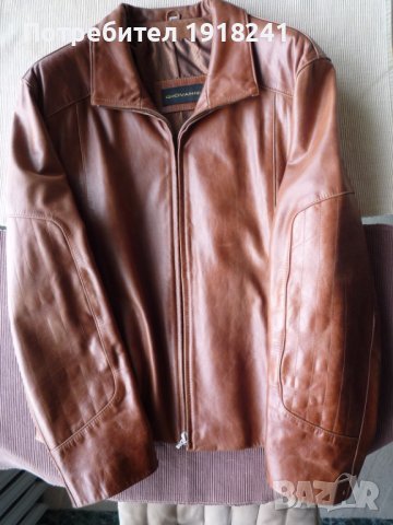 Кожено яке от естествена кожа „Giovanni“, цвят светло кафяв , снимка 6 - Якета - 40651581