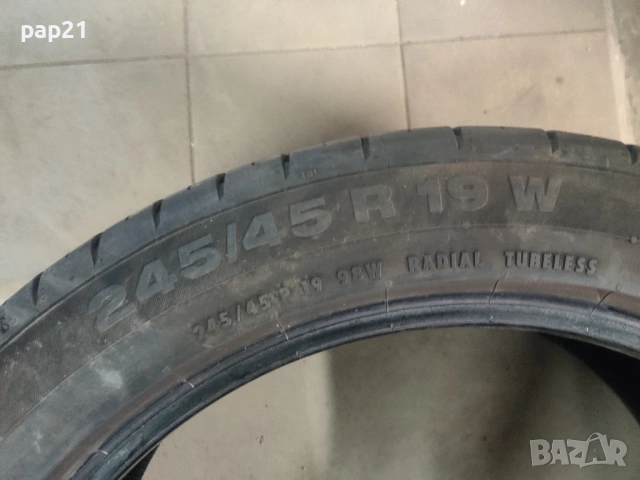 4 броя летни гуми Continental 245/45/19, снимка 10 - Гуми и джанти - 52014082