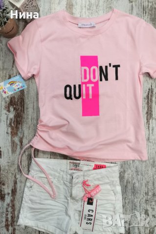 Розова тениска Marions , снимка 1 - Детски тениски и потници - 33107589