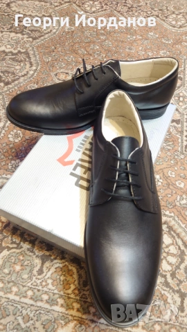 Нови кожени мъжки обувки КАВАЛЕР номер 44
