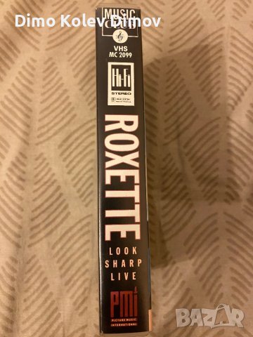 Roxette Live VHS Rare! Видео касета HiFi, снимка 2 - Други музикални жанрове - 43806566