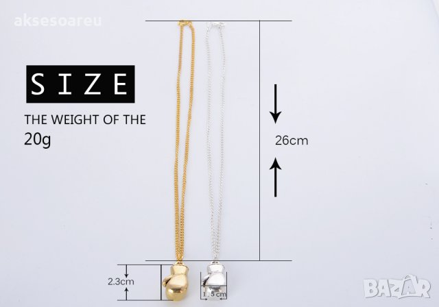 Колие боксова ръкавица верига от неръждаема стомана унисекс медальон спортни бижута, снимка 18 - Колиета, медальони, синджири - 38355725