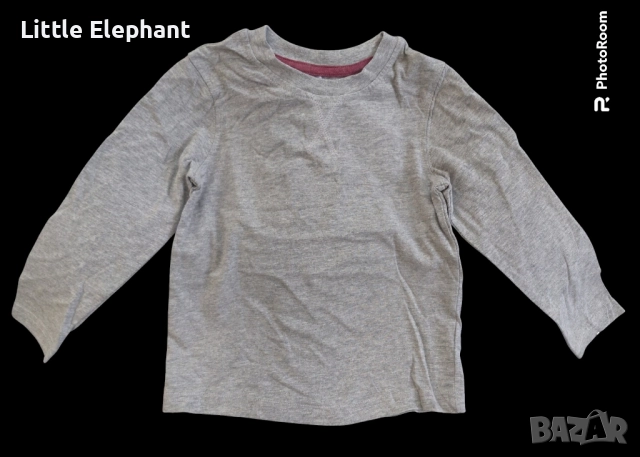 Блузка с дълъг ръкав на 2-3 год сива(burg),Англия/нова