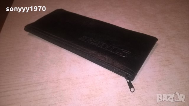 SHURE-ЗА ПРОФИ МИКРОФОН-КОЖЕН КЕИС С ЦИП 21Х10СМ, снимка 5 - Микрофони - 27944342