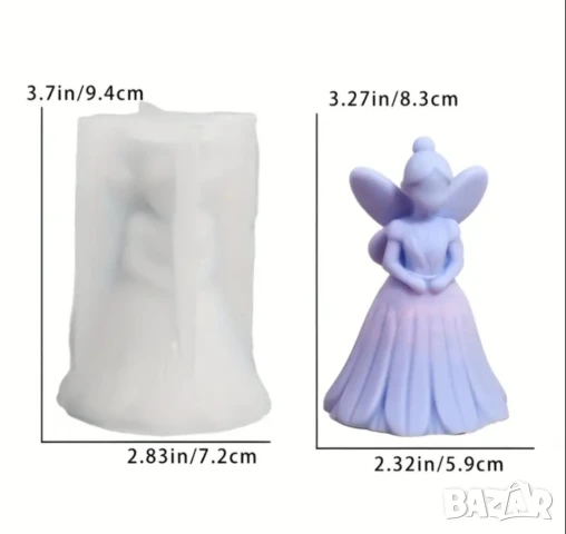 Молд фея с крила, снимка 6 - Форми - 51290817