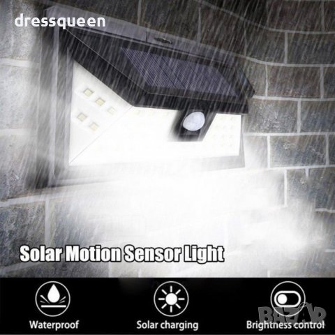 1828 Соларна индукционна лампа с 32 диода, снимка 4 - Соларни лампи - 37363919