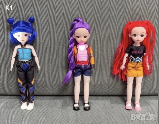Кукли K-Pop demon hunters/ Музикални кукли Rumi/Zoey/Mira Kpop Кей Поп , снимка 2 - Кукли - 52793446