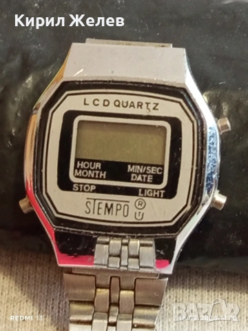 Винтидж електтронен часовник STEMPO рядък дамски за КОЛЕКЦИОНЕРИ 51859