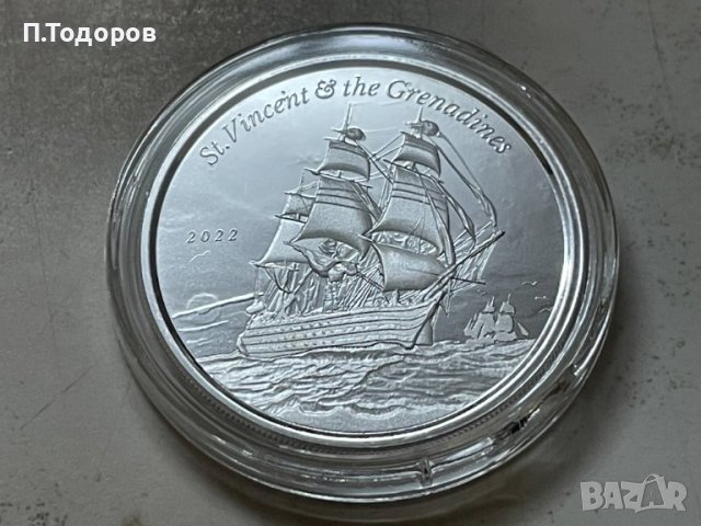 1 oz Сребро Св. Винсент и Гренадири - Източни кариби 2022, снимка 3 - Нумизматика и бонистика - 43710274