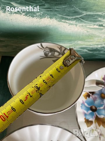 Английски подаръчен комплект за чай/кафе за сребърна сватба, снимка 9 - Сервизи - 40305102