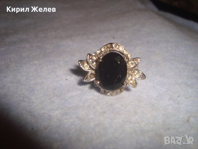 ПРЕКРАСЕН ФЛОРАЛЕН АР НУВО ПОСРЕБРЕН ПРЪСТЕН с ЮВЕЛИРНО ФАСЕТИРАН ГОЛЯМ МАРКАЗИТ и ЦИРКОНЧЕТА 70571, снимка 9 - Пръстени - 37512615