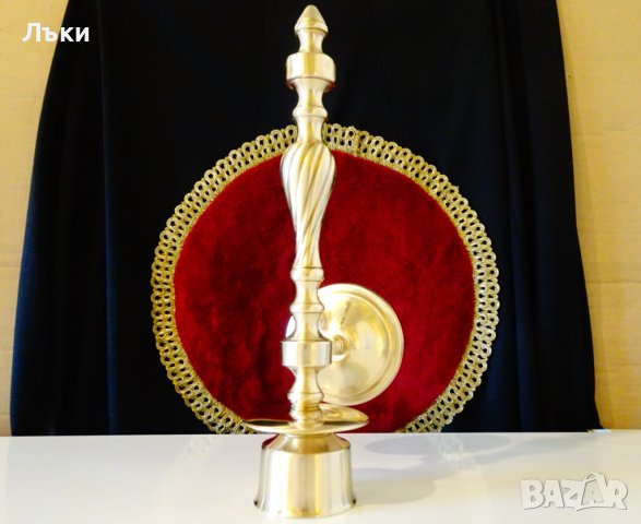 Бронзов свещник за стена,свещник за пиано. , снимка 4 - Антикварни и старинни предмети - 43849429