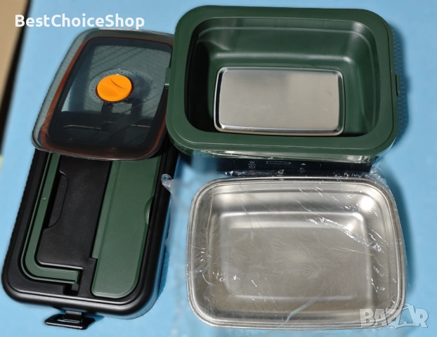 Electric Smart Lunch Box 1L, Rechargeable Self-Heating, 60W Thermo Lunch Box for Hot Food model BX88, снимка 8 - Друга електроника - 53145614