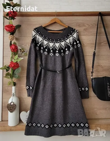 Рокля плетиво вълна и акрил ELLOS 