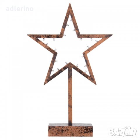 Декоративна Звзда с 20 ЛЕД, Коледна декорация, Коледна украса, снимка 7 - Лед осветление - 34534912