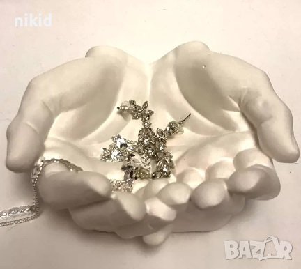 3d Грамадни шепи ръце силиконов молд форма калъп декор гипс смола пепелник кашпа шепа, снимка 5 - Форми - 36462311