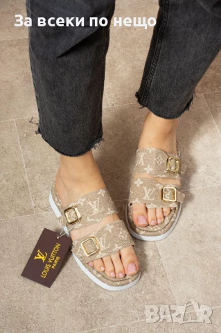 Louis Vuitton Дамски Чехли Луис Витон - Налични Различни Цветове Код E602, снимка 9 - Чехли - 50957568