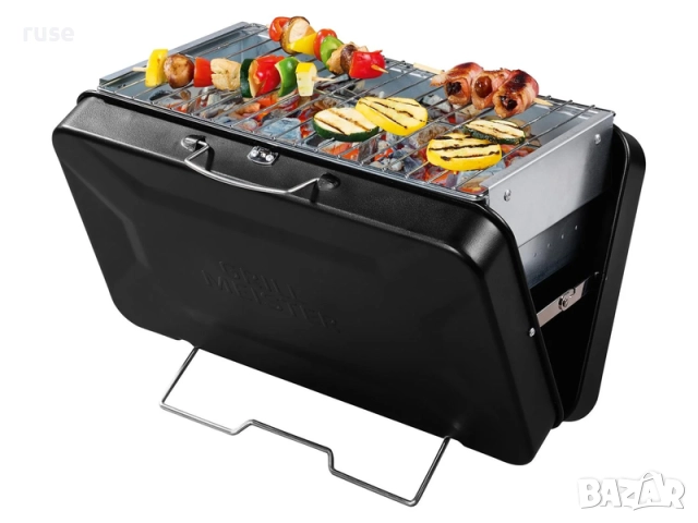 НОВИ! Барбекю грил-куфар на дървни въглища преносима къмпинг скара, снимка 2 - Барбекюта - 51694796