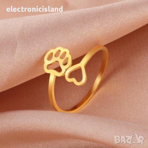 Модни отворени универсален размер пръстени от неръждаема стомана, 3 различни модела, снимка 4 - Пръстени - 39191221