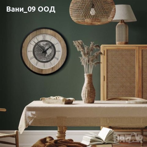 Уникален дървен часовник в индустриален стил, снимка 3 - Стенни часовници - 42992533