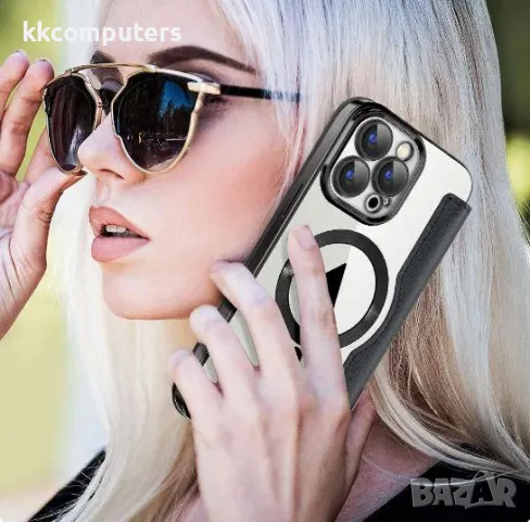 Калъф тефтер с Magsafe / Черен / за iPhone 15 Plus 6.7 Баркод : 3128723, снимка 3 - Калъфи, кейсове - 48146987